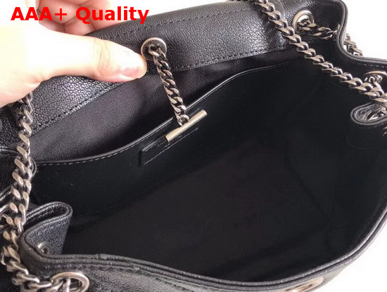 Saint Laurent Small Nolita Bag in Black Vintage Leather Replica