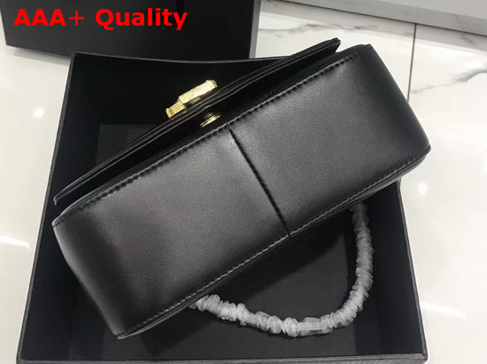 Saint Laurent Small Soft Sulpice Chain Bag in Quilted Black Leather Replica