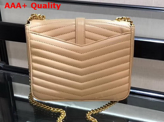 Saint Laurent Small Sulpice Chain Bag in Quilted Beige Leather Replica