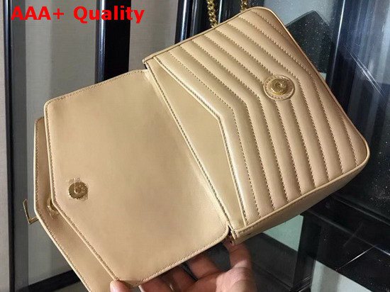 Saint Laurent Small Sulpice Chain Bag in Quilted Beige Leather Replica