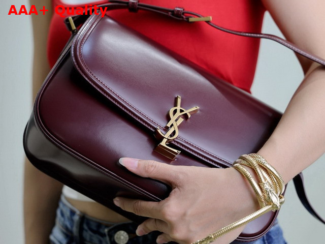 Saint Laurent Solferino Large in Box Saint Laurent Rouge Cabernet Replica