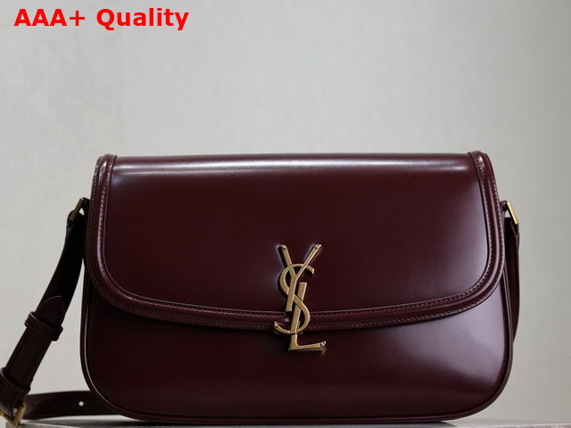 Saint Laurent Solferino Large in Box Saint Laurent Rouge Cabernet Replica