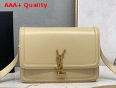 Saint Laurent Solferino Medium Satchel in Box Saint Laurent Leather Beige Replica