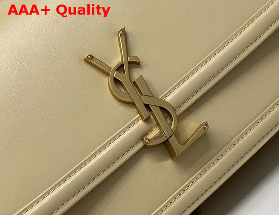 Saint Laurent Solferino Medium Satchel in Box Saint Laurent Leather Beige Replica