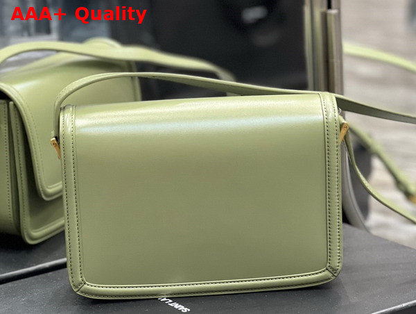 Saint Laurent Solferino Medium Satchel in Box Saint Laurent Leather Pistache Replica