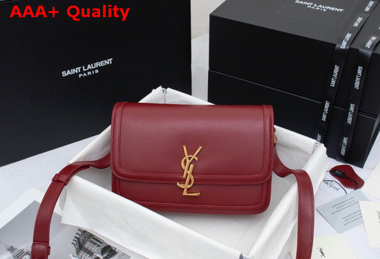 Saint Laurent Solferino Medium Satchel in Red Box Saint Laurent Leather Replica