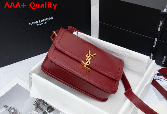 Saint Laurent Solferino Medium Satchel in Red Box Saint Laurent Leather Replica