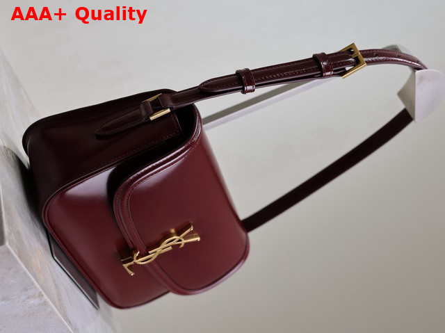 Saint Laurent Solferino Medium in Box Saint Laurent Rouge Cabernet Replica
