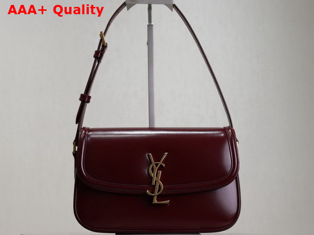 Saint Laurent Solferino Medium in Box Saint Laurent Rouge Cabernet Replica