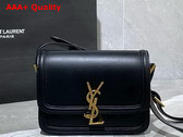 Saint Laurent Solferino Small Satchel in Black Box Saint Laurent Leather Replica