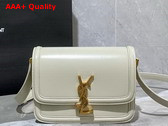 Saint Laurent Solferino Small Satchel in Blanc Vintage Box Saint Laurent Leather Replica
