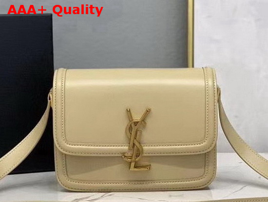 Saint Laurent Solferino Small Satchel in Box Saint Laurent Leather Beige Replica