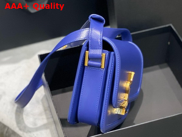 Saint Laurent Solferino Small Satchel in Bright Blue Box Saint Laurent Leather Replica