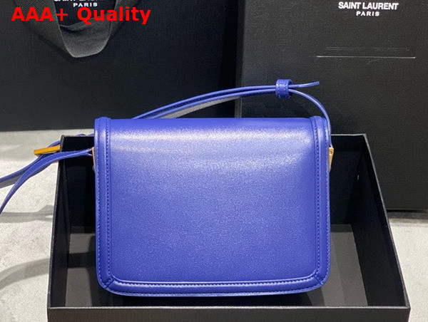 Saint Laurent Solferino Small Satchel in Bright Blue Box Saint Laurent Leather Replica