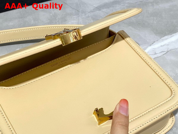 Saint Laurent Solferino Small Satchel in Cream Box Saint Laurent Leather Replica