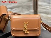 Saint Laurent Solferino Small Satchel in Dark Honey Box Saint Laurent Leather Replica