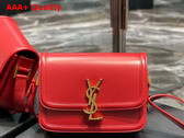 Saint Laurent Solferino Small Satchel in Eros Red Box Saint Laurent Leather Replica