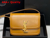 Saint Laurent Solferino Small Satchel in Mustard Box Saint Laurent Leather Replica