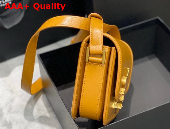 Saint Laurent Solferino Small Satchel in Mustard Box Saint Laurent Leather Replica