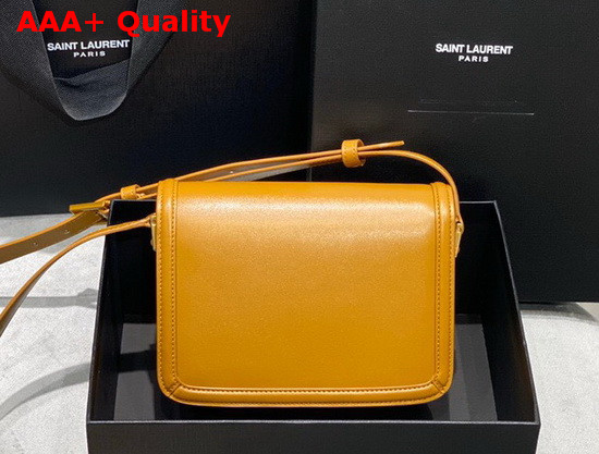 Saint Laurent Solferino Small Satchel in Mustard Box Saint Laurent Leather Replica