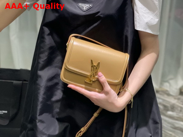 Saint Laurent Solferino Small Satchel in Natural Box Saint Laurent Leather Replica