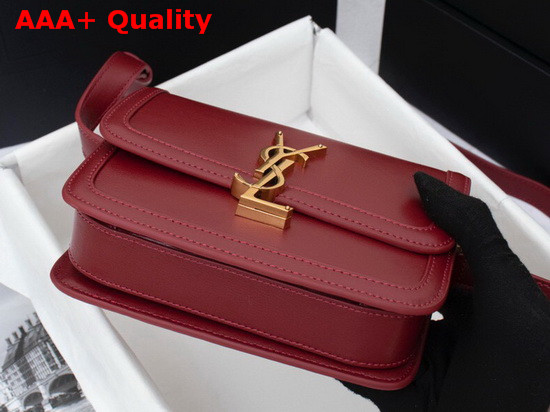 Saint Laurent Solferino Small Satchel in Red Box Saint Laurent Leather Replica