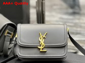 Saint Laurent Solferino Small Satchel in Storm Box Saint Laurent Leather Replica