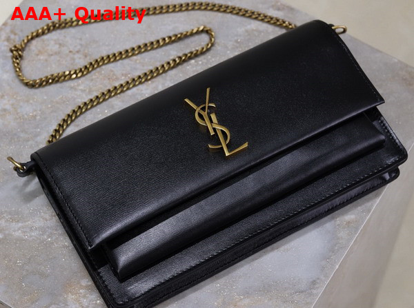 Saint Laurent Sunset Clutch in Box Saint Laurent Noir Replica