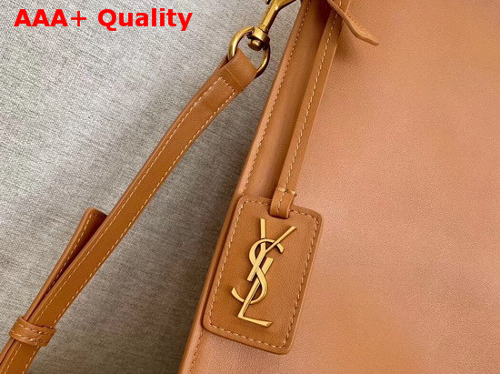 Saint Laurent Tag Hobo Bag in Camel Smooth Saddle Leather Replica