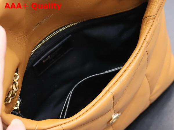 Saint Laurent Toy Puffer in Dark Cork Lambskin Replica