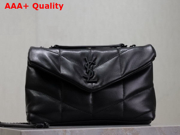 Saint Laurent Toy Puffer in Nappa Leather Black Replica