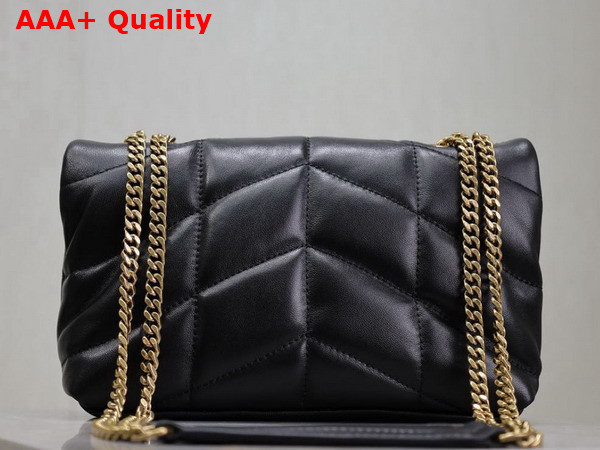 Saint Laurent Toy Puffer in Nappa Leather Black Replica