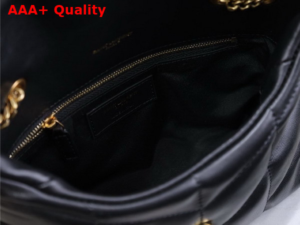 Saint Laurent Toy Puffer in Nappa Leather Black Replica