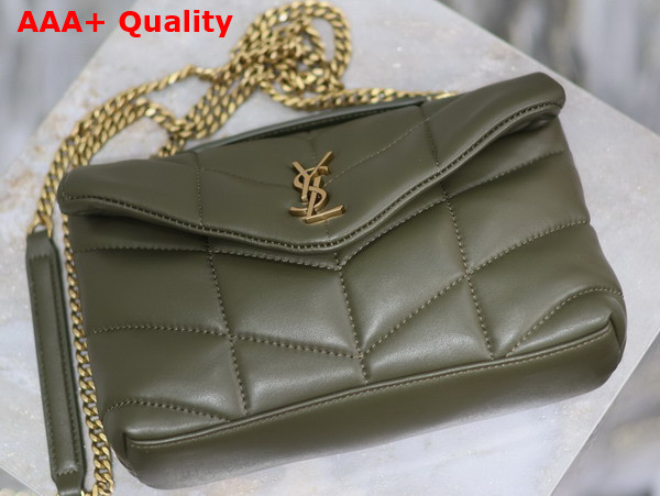 Saint Laurent Toy Puffer in Nappa Leather Light Musk Replica