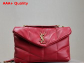 Saint Laurent Toy Puffer in Nappa Leather Red Replica