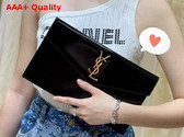 Saint Laurent Uptown Pouch in Black Patent Leather Replica