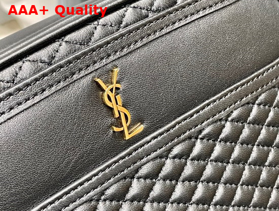 Saint Laurent Victoire Camera Bag in Quilted Lambskin Black Replica