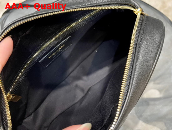 Saint Laurent Victoire Camera Bag in Quilted Lambskin Black Replica