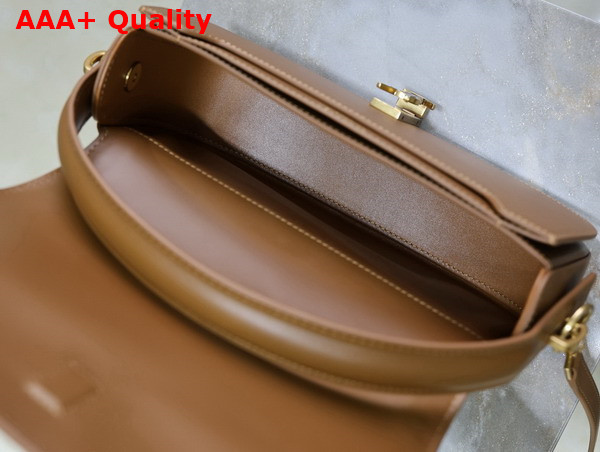 Saint Laurent Voltaire Shoulder Bag in Canvas Desert Dust Brick Replica