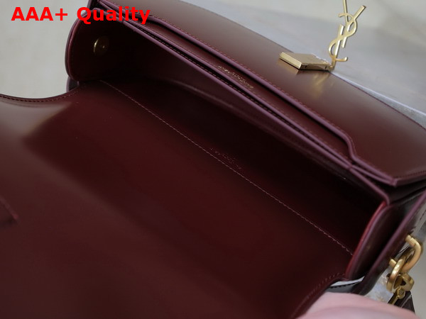 Saint Laurent Voltaire in Raisin Box Saint Laurent Leather 7876710 Replica