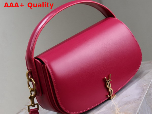 Saint Laurent Voltaire in Raspberry Pink Box Saint Laurent Leather 7876710 Replica