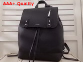 Saint Laurent Weicher Sac De Jour Rucksack Aus Schwarzem Narbenleder Black Replica