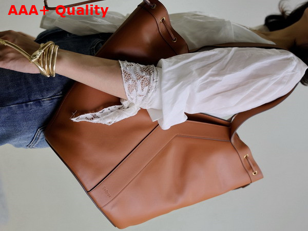 Saint Laurent Y Large Hobo in Brick Leather Replica