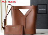 Saint Laurent Y Small Bucket in Brick Leather Replica