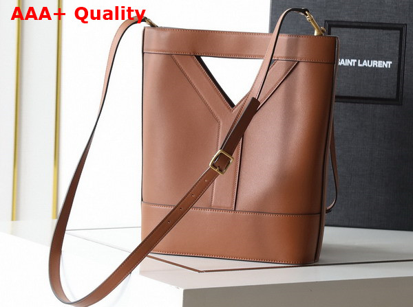 Saint Laurent Y Small Bucket in Brick Leather Replica