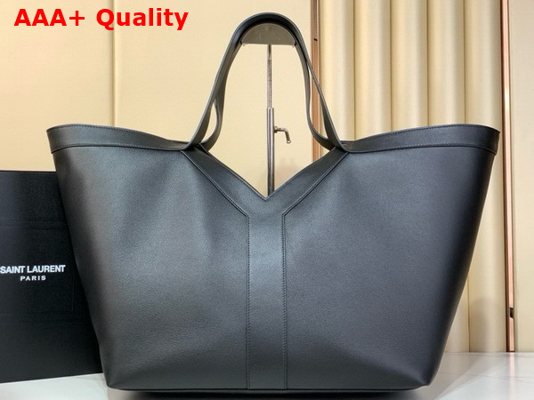 Saint Laurent Y Tote in Black Leather Replica