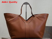 Saint Laurent Y Tote in Leather Brick Replica