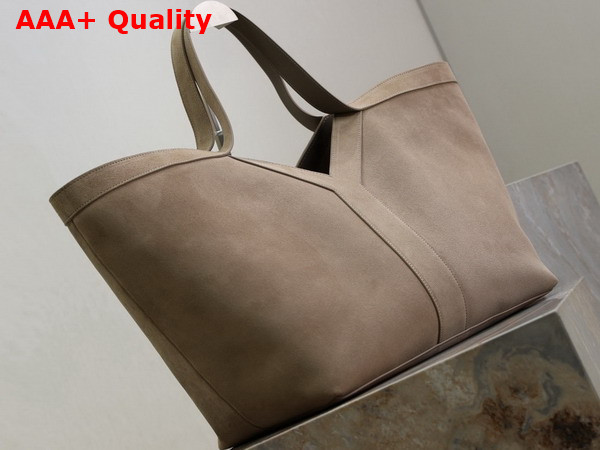Saint Laurent Y Tote in Suede Dry Grain Replica