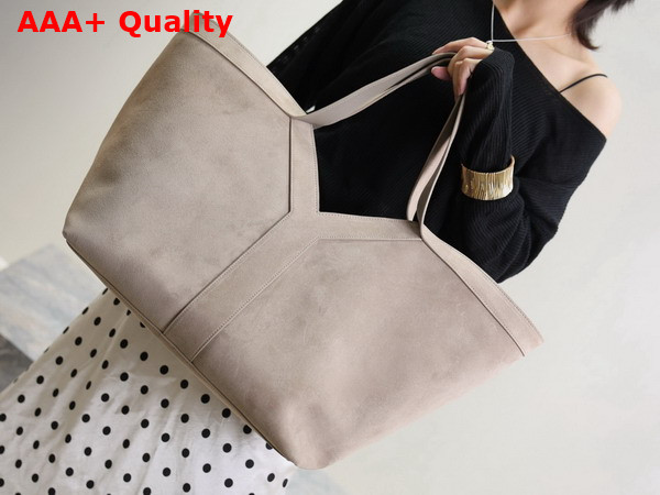 Saint Laurent Y Tote in Suede Dry Grain Replica