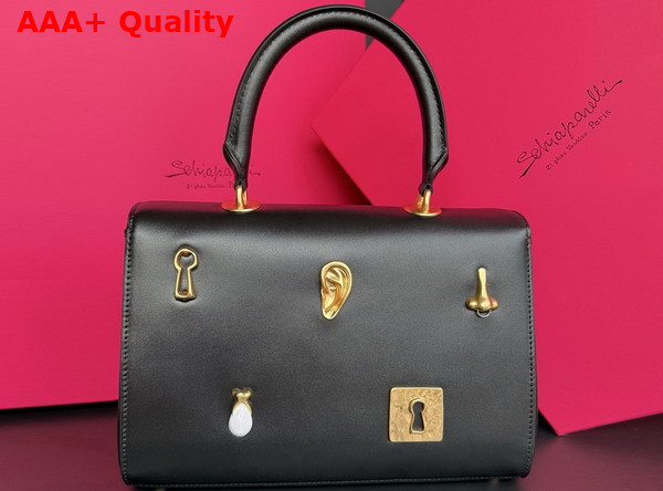 Schiaparelli Bijoux Secret Bag in Smooth Black Lambskin Replica